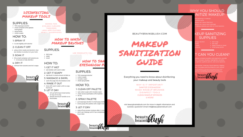 FREE Ultimate Makeup Sanitization Guide - beautybrainsblush.com