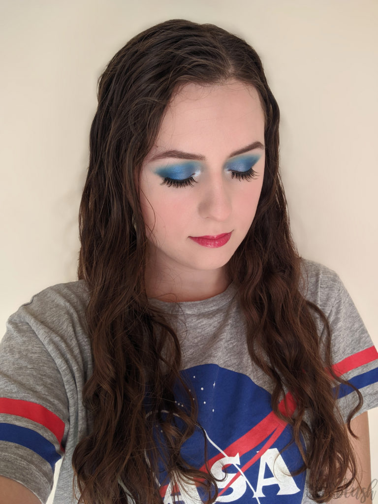 Colourpop Blue Moon all blue eyeshadow idea beautybrainsblush.com
